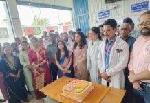 सुरजागड खाण परिसरातील लॉयड्स काली अम्मल मेमोरियल हॉस्पिटल चे वर्धापन दिन मोठ्या उत्साहाने साजरा.